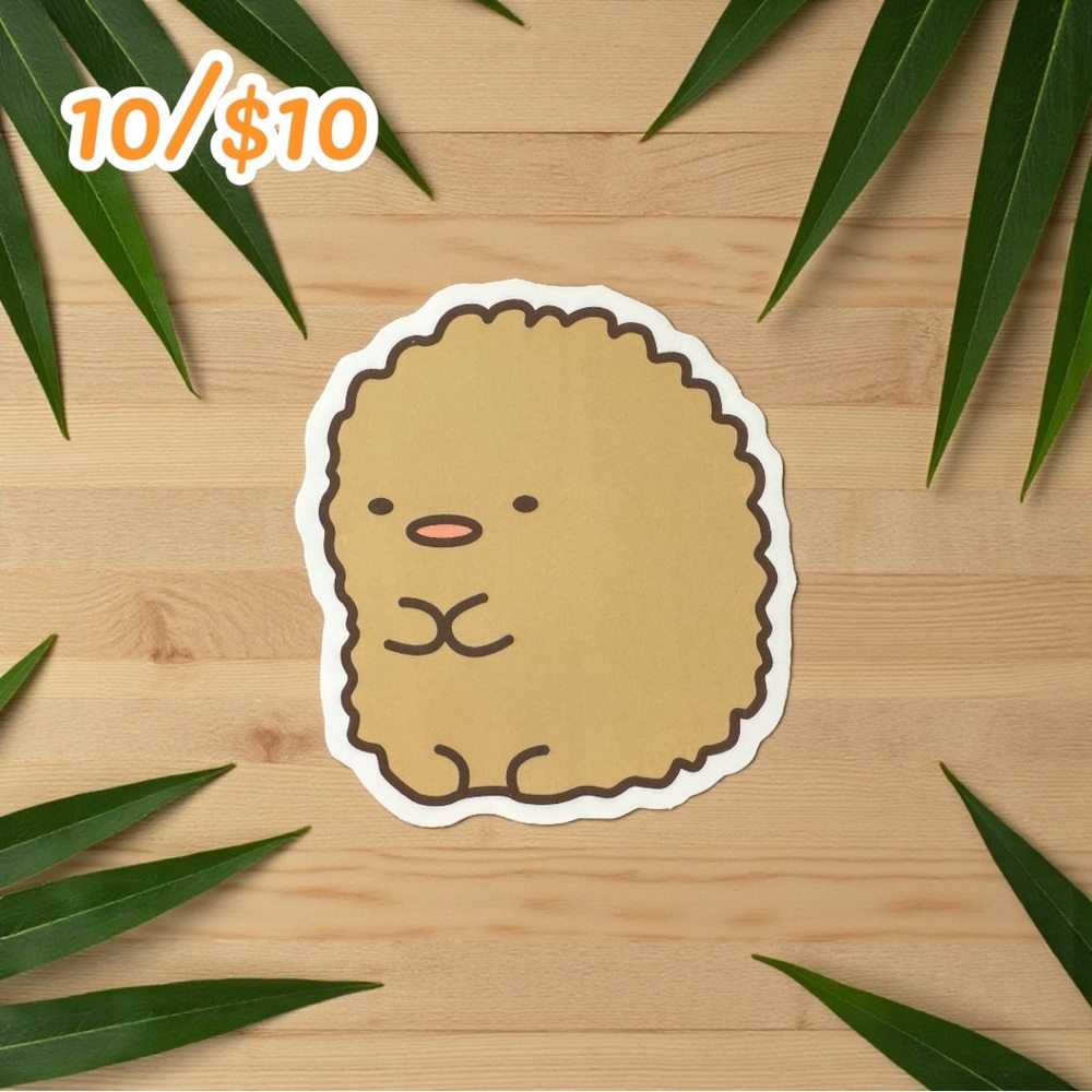 Sumikko Gurashi “Tonkatsu” Sticker – Kawaii Pork Cutlet Leftover – 2.5”